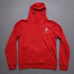 Liverpool FC Hoodie Mens Medium Red Pullover Lightweight Athletic LFC Soccer